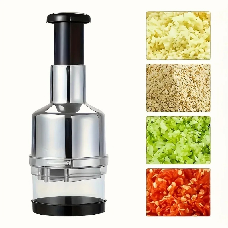 Manual Garlic Press - Penekan Bawang Putih Baja Tahan Karat