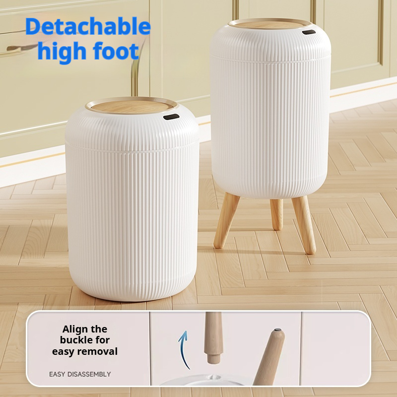 Kitchen Gadgets Luxury - Tempat Sampah Sensor Pintar Serat Kayu