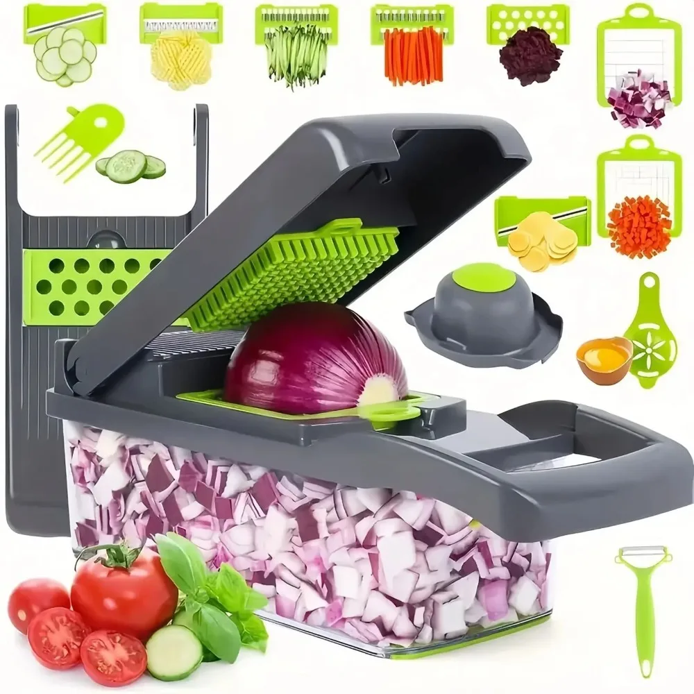 Kitchen Gadgets Luxury - Pencincang sayuran multifungsi menangani makanan parutan