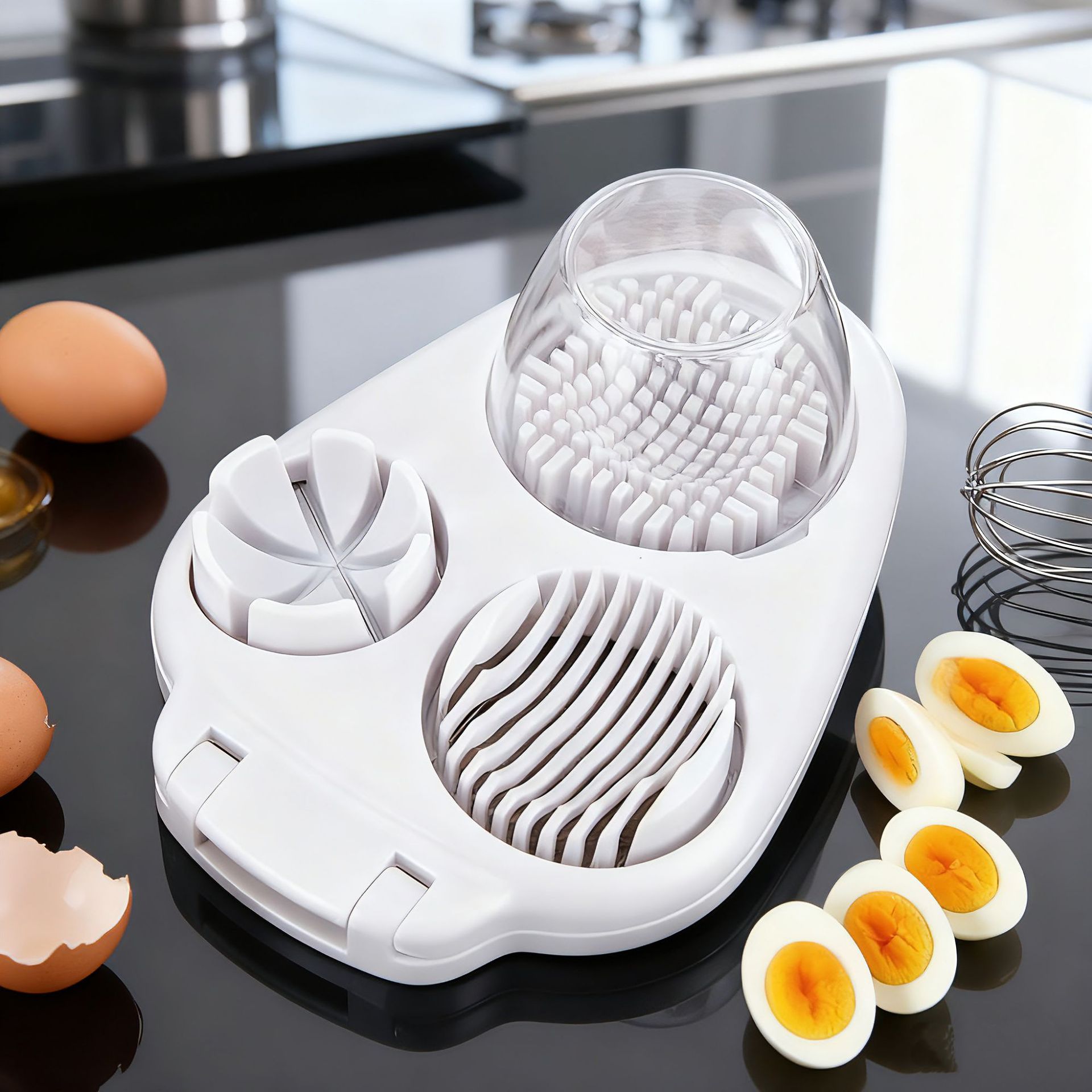 Kitchen Gadgets Wirecutter - Pemotong Telur 3 in 1, Pengiris