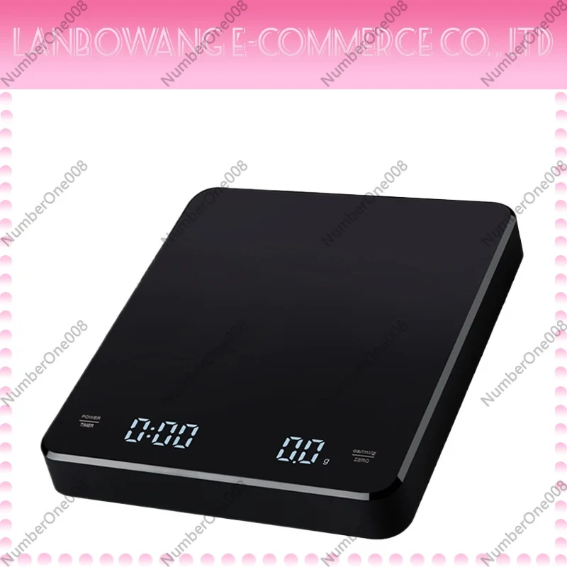 Kitchen Timer Digital - Timbangan Kopi Isi Ulang 3kg/0.1g, Timbangan