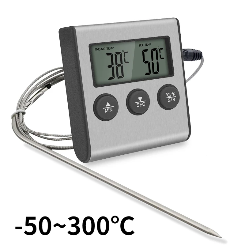 Kitchen Timer Digital - Tp700 termometer Digital Remote nirkabel, pengukur