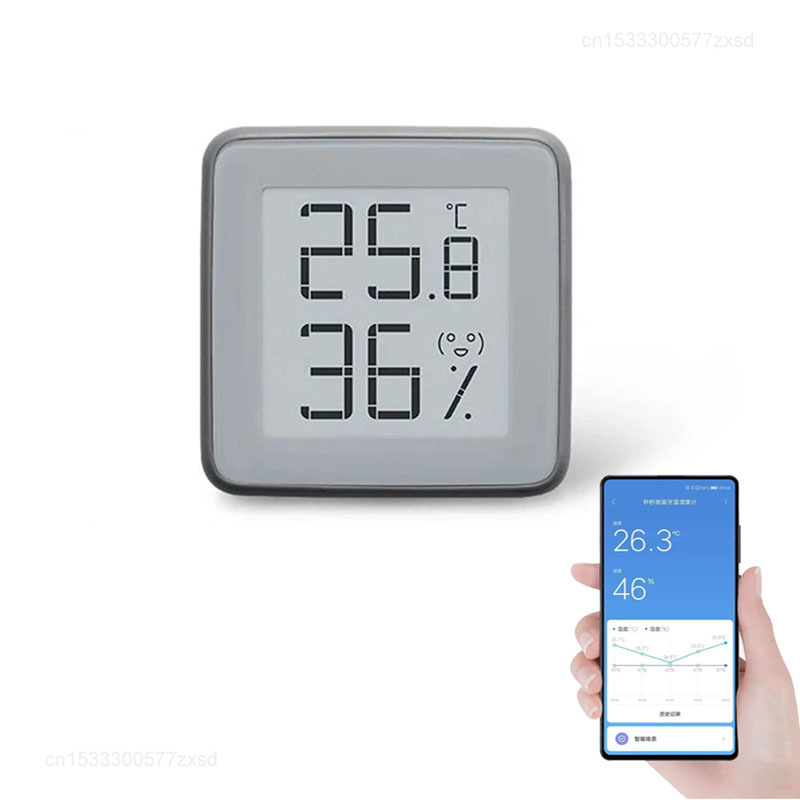 Kitchen Gadgets Smart - Higrometer cerdas Bluetooth layar e-ink, termometer