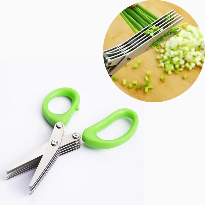 Kitchen Gadgets Save Time - Gunting Herba Hemat Waktu 5 Bilah
