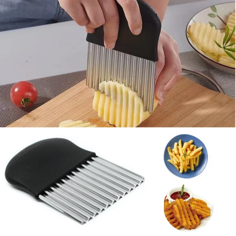 Kitchen Gadgets Luxury - Alat pengiris CIP kentang Stainless Steel,