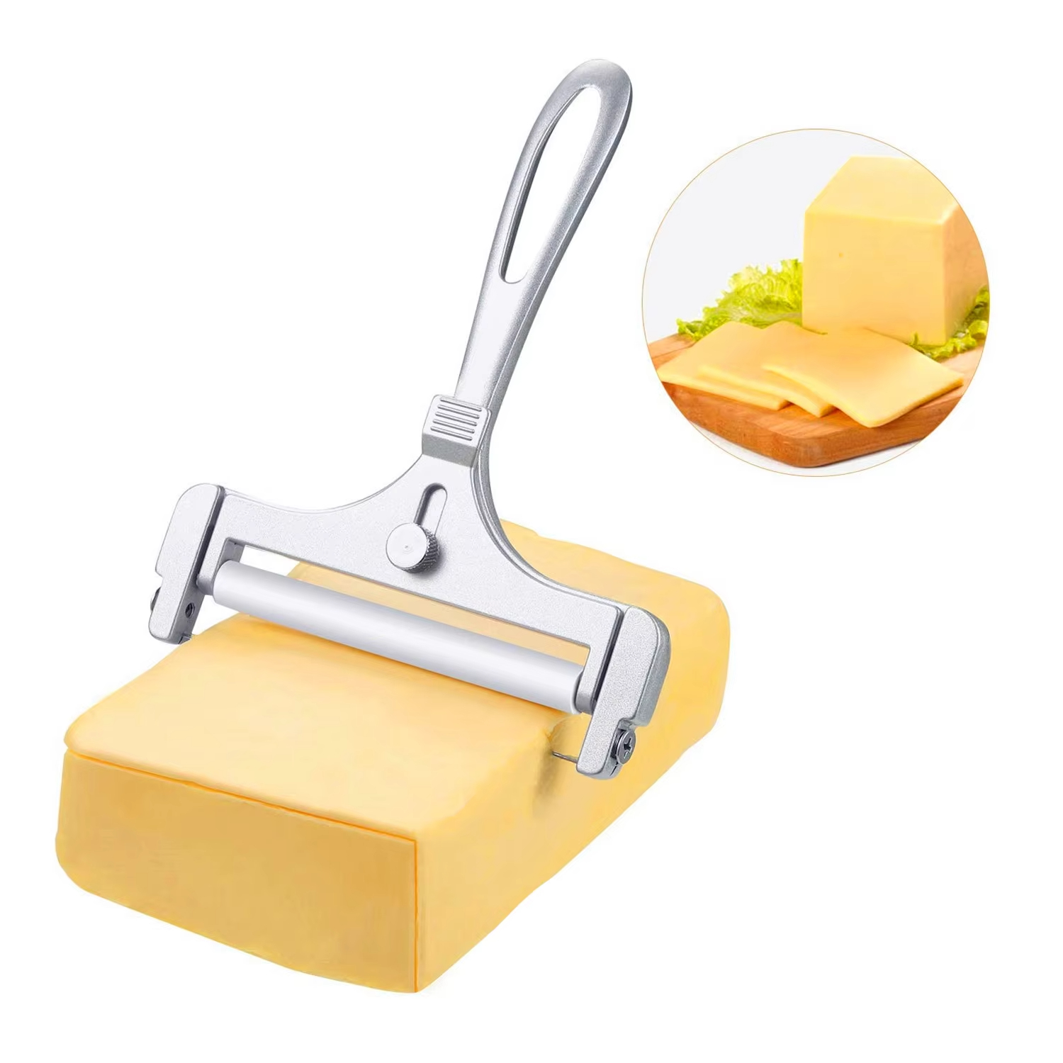 Kitchen Gadgets Wirecutter - Alat Pengiris Keju Campuran Aluminium dengan
