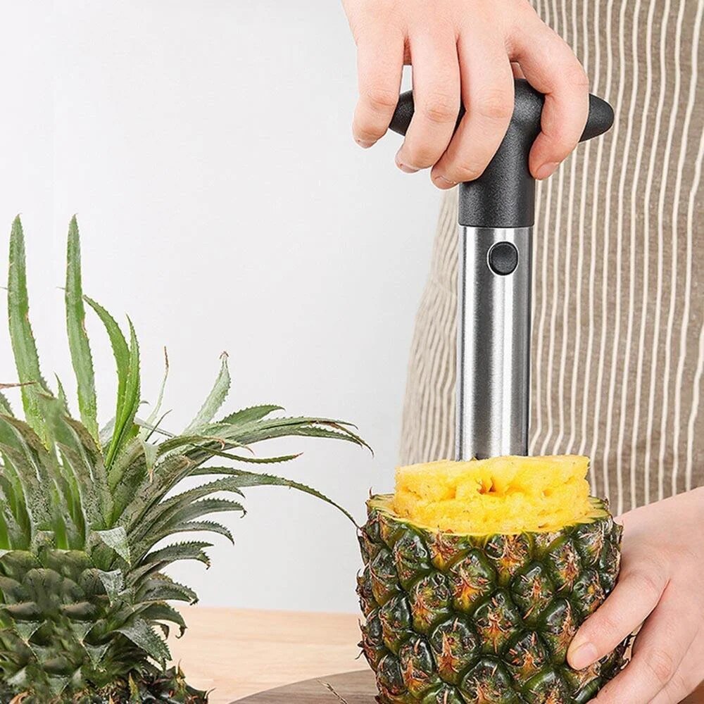 Kitchen Gadgets Smart - Alat pengupas nanas Stainless Steel, pemotong