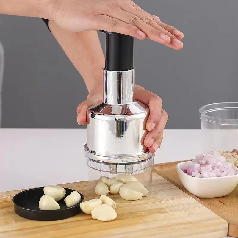 Manual Garlic Press - Alat Penghancur Bawang Putih dan Pemotong