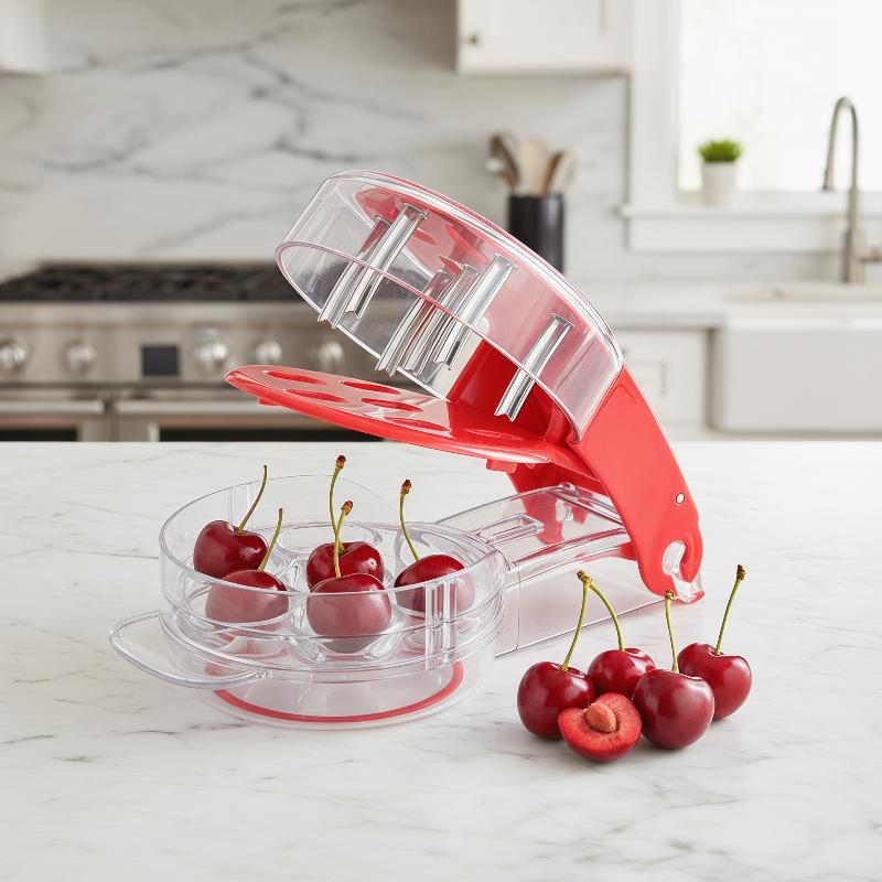 Cherry Pitter Tool - Alat Penghilang Biji Ceri 6 Slot,