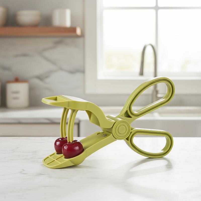 Cherry Pitter Tool - Penghilang Biji Ceri dengan Pegangan Ergonomis,
