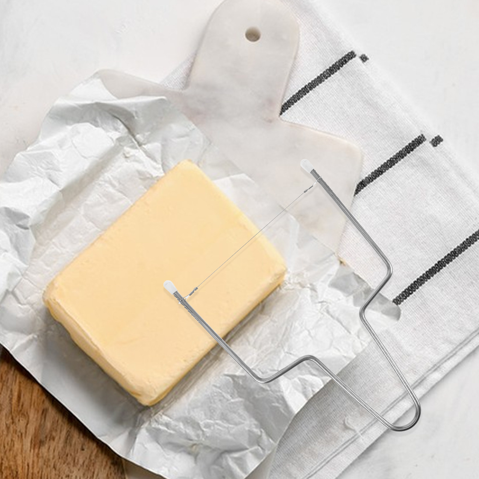 Kitchen Gadgets Wirecutter - 2 Buah Alat Pemotong Keju Baja