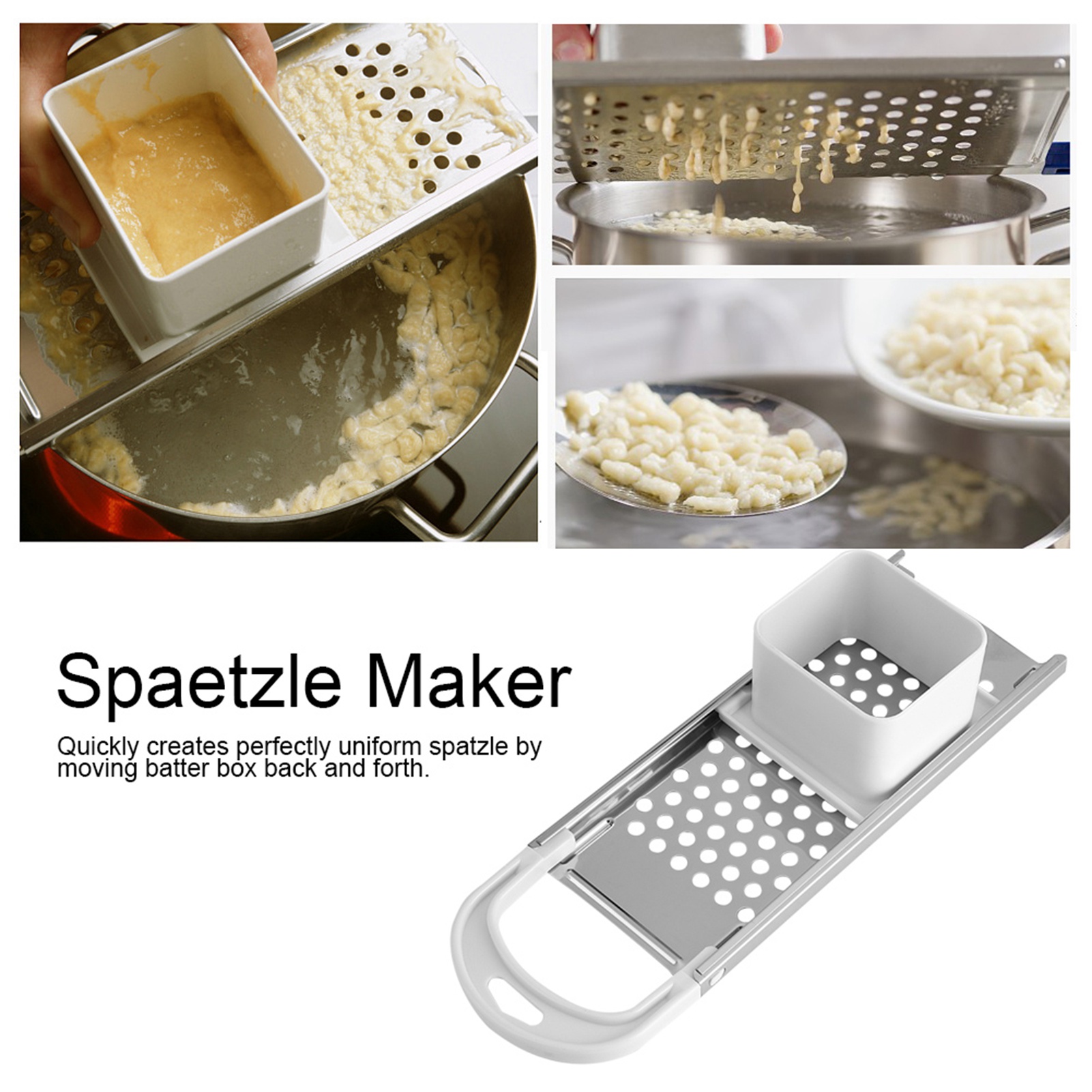 Kitchen Gadgets Smart - Pembuat Mie Dapur, Pembuat Spaetzle, Pisau