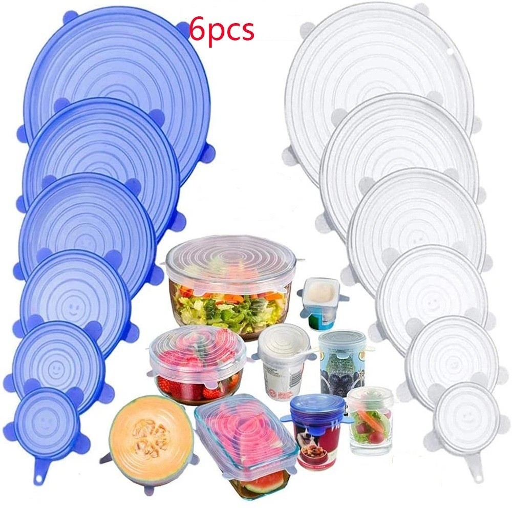 Kitchen Gadgets That Are Useful - 6PCS Penutup Makanan Serbaguna yang Dapat