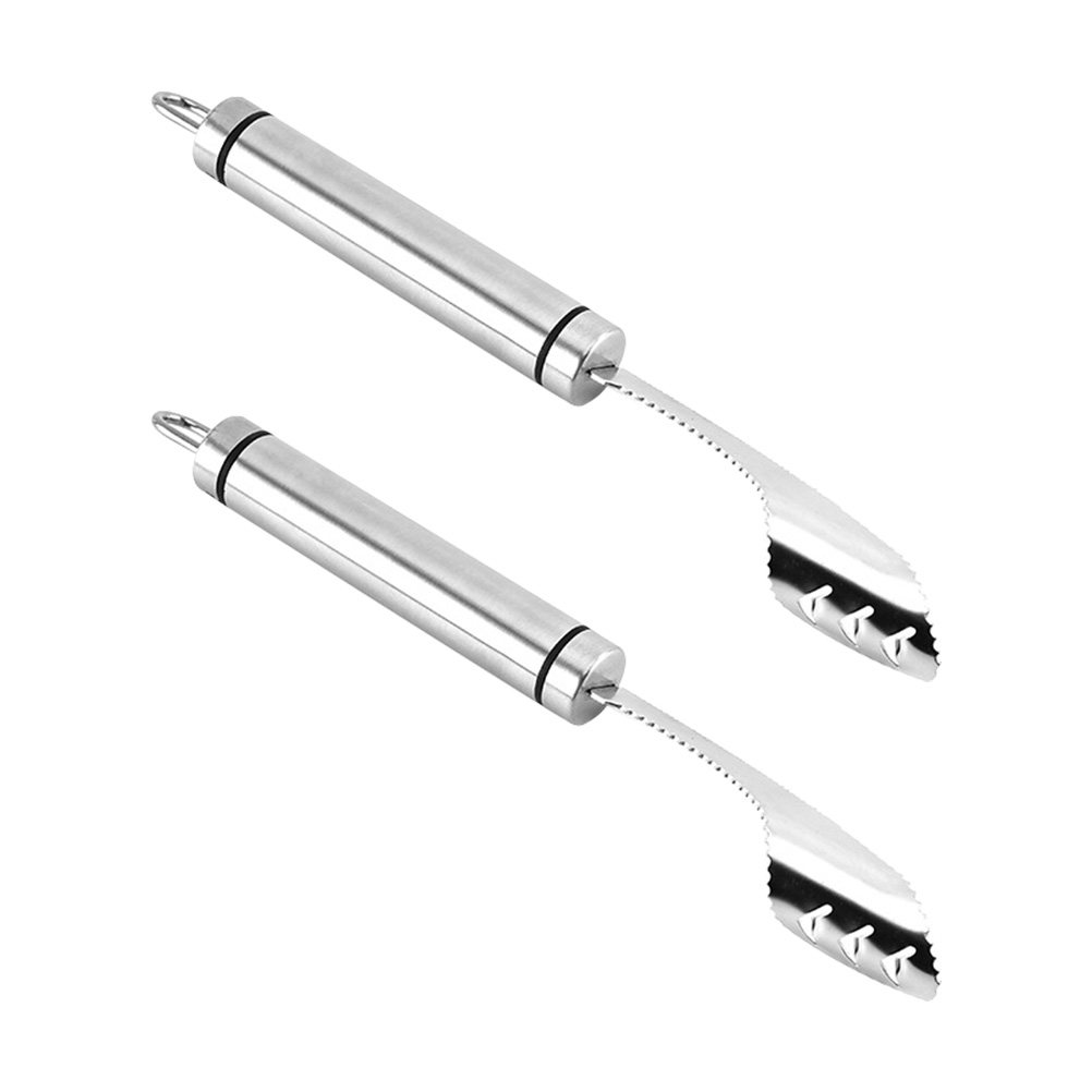 Cherry Pitter Tool - 2 Buah Alat Pengupas Cabai Baja