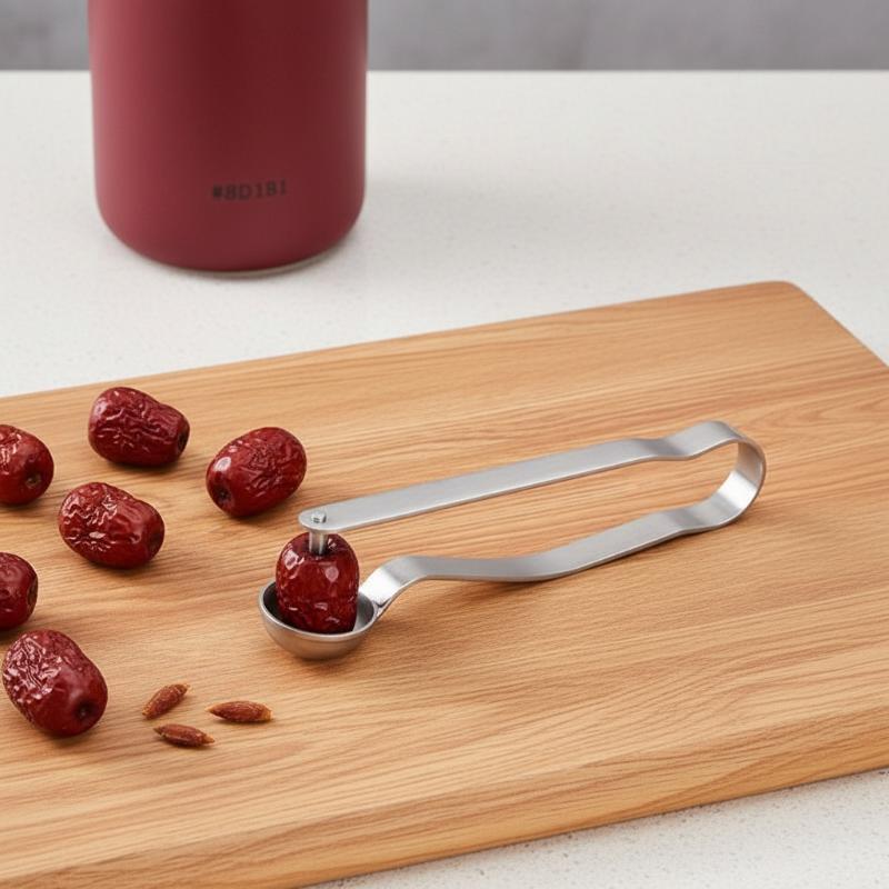 Cherry Pitter Tool - Alat Pengupas Kurma Merah dari Baja