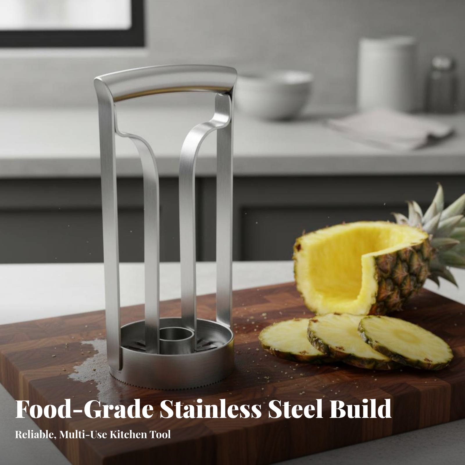 Kitchen Gadgets Save Time - Pemotong Nanas Stainless Steel Alat Pengupas