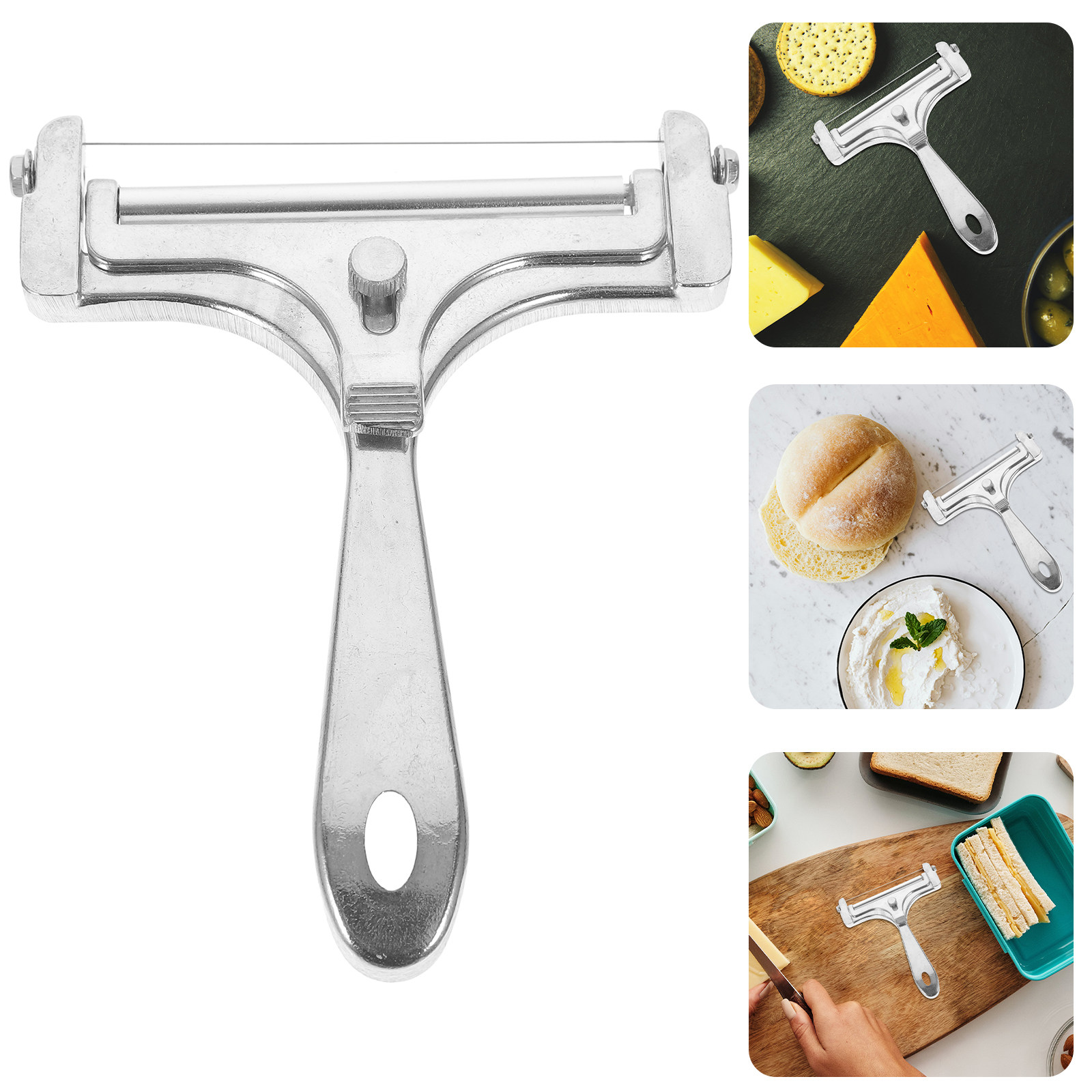 Kitchen Gadgets Wirecutter - 1Set Pemotong Keju Kawat dari Baja