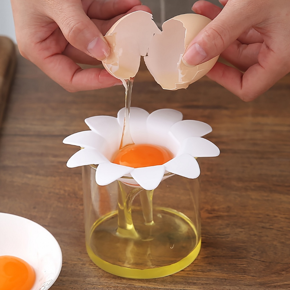 Egg Separator Tool - 1 Buah/Pemisah Kuning Telur Desain Bunga