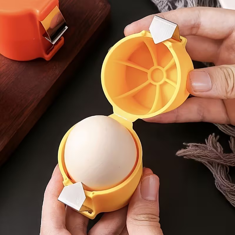 Egg Separator Tool - 2 Buah Pemisah & Pengupas Telur