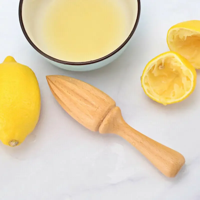 1 Buah Pemeras Lemon Kayu Bent - Citrus Lemon Squeezer ulasan dan harga