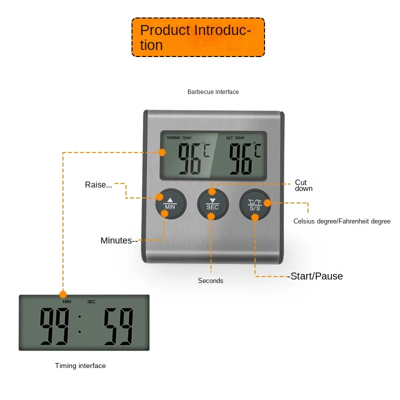 Tp700 termometer Digital Remot - Kitchen Timer Digital ulasan dan harga