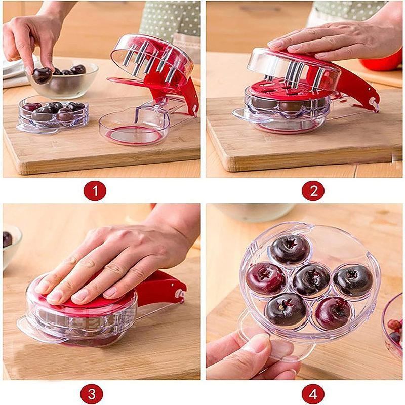 Alat Penghilang Biji Ceri 6 Sl - Cherry Pitter Tool ulasan dan harga