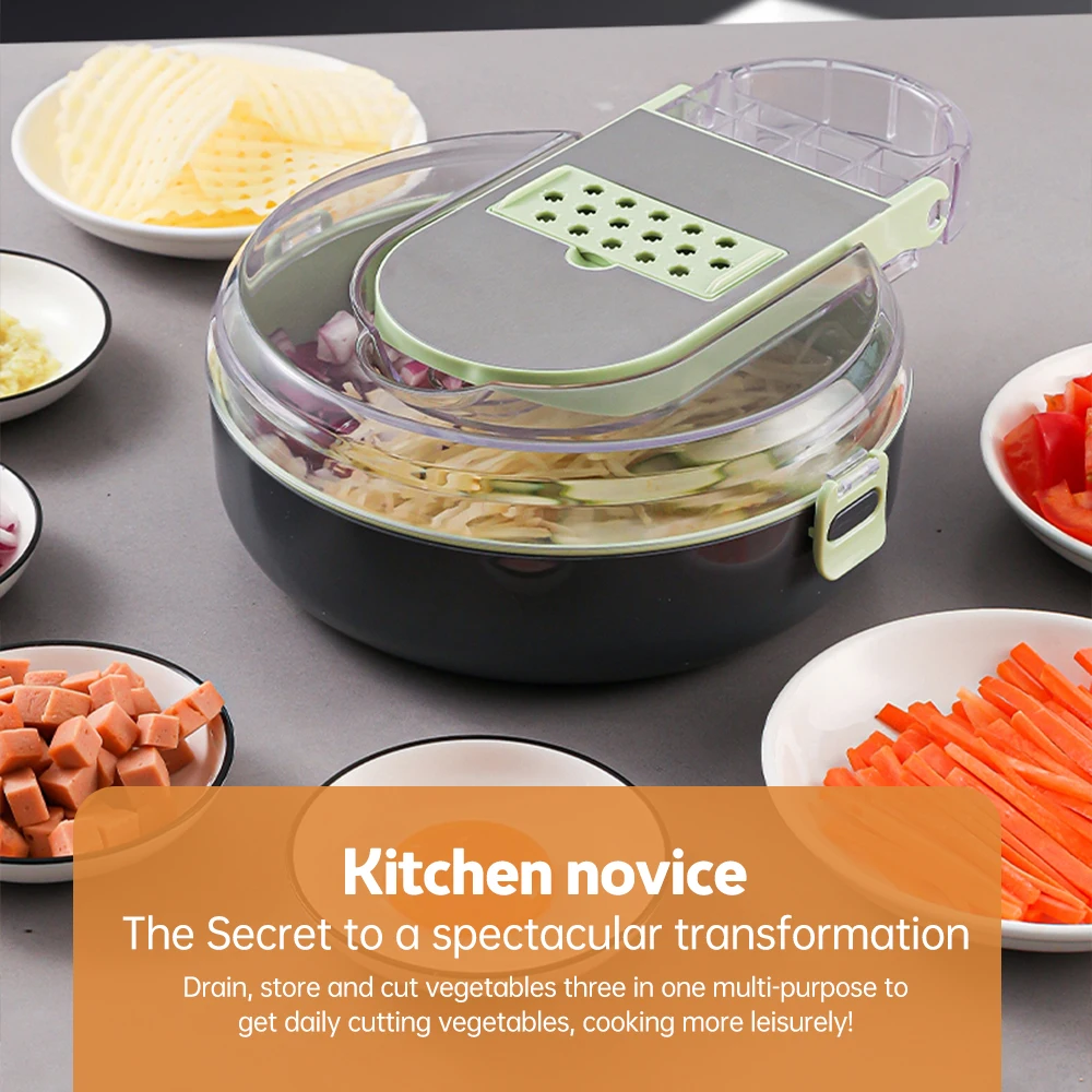 Perajang Sayuran dengan Wadah  - Kitchen Gadgets Save Time ulasan dan harga