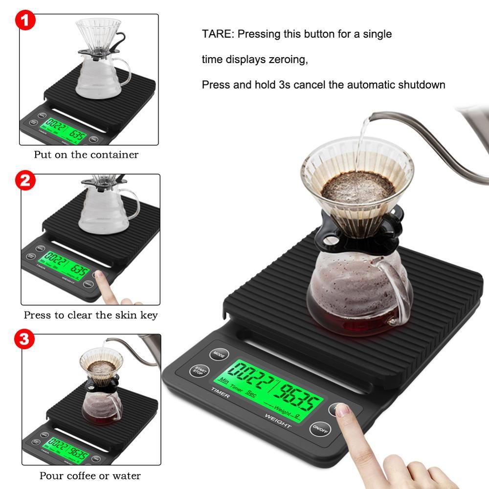 Timbangan Kopi Tetes 3kg/0.1g  - Kitchen Timer Digital ulasan dan harga