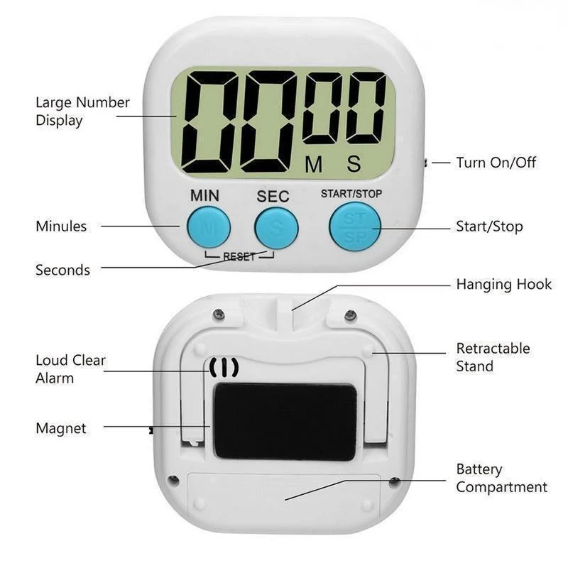 Timer Dapur Digital Mini Digit - Kitchen Gadgets Smart ulasan dan harga