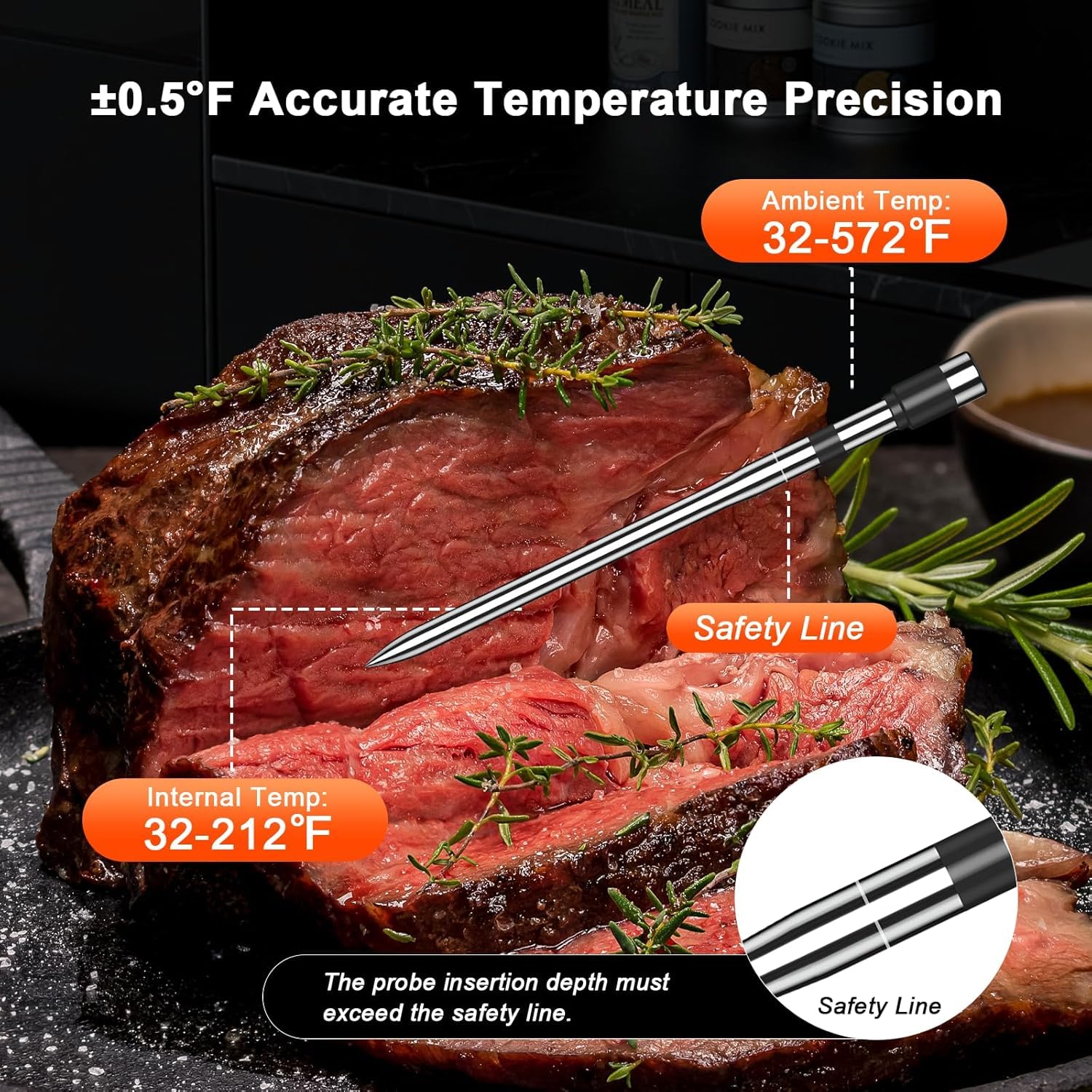 Termometer Daging Nirkabel Blu - Kitchen Timer Digital ulasan dan harga