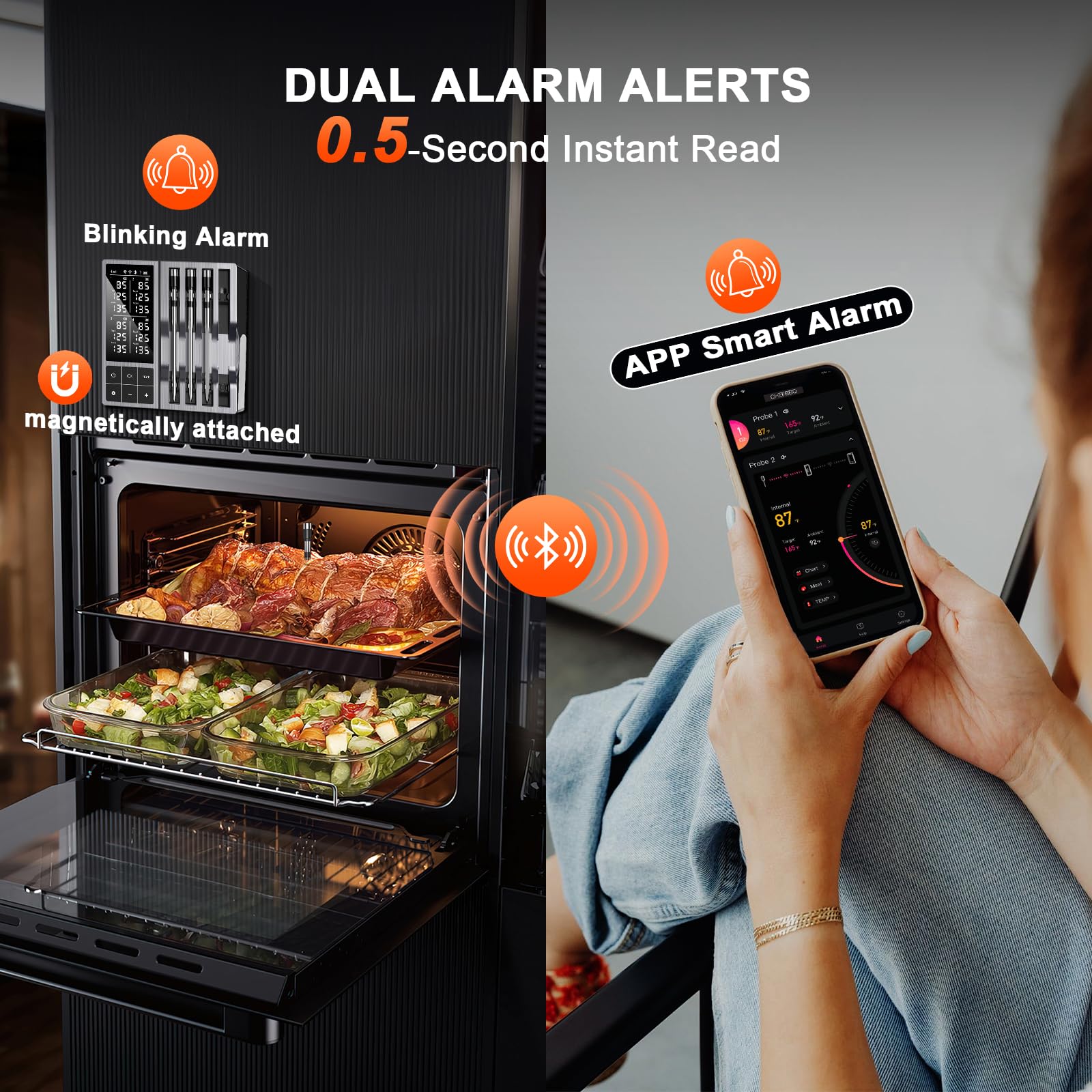 Termometer Daging Nirkabel Blu - Kitchen Timer Digital ulasan dan harga