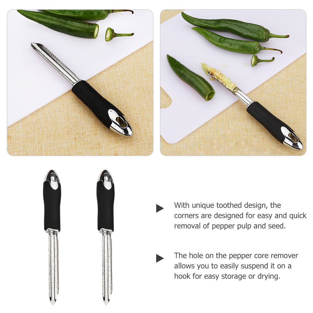 2 Buah Alat Pengupas Lada Baja - Cherry Pitter Tool ulasan dan harga