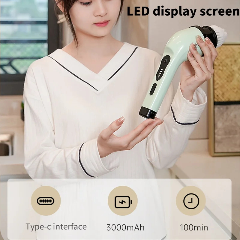 Sikat Pembersih Elektrik 9-in- - Kitchen Gadgets Electric ulasan dan harga