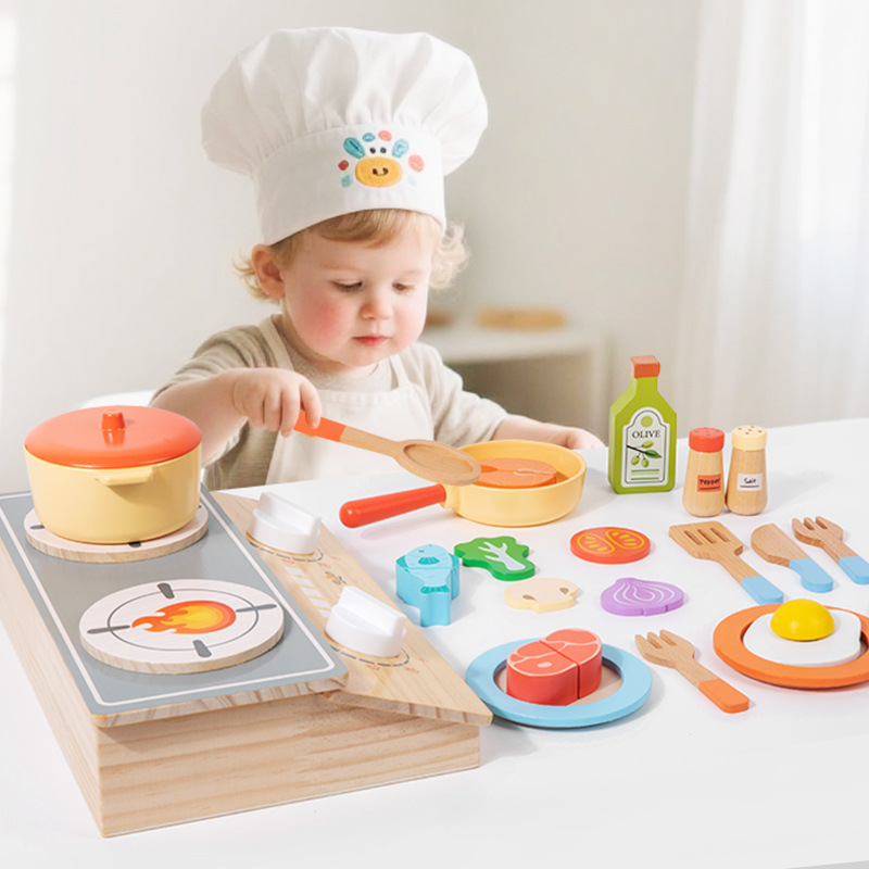 Set Dapur-dapuran Kayu Edukasi - Kitchen Gadgets Kids ulasan dan harga