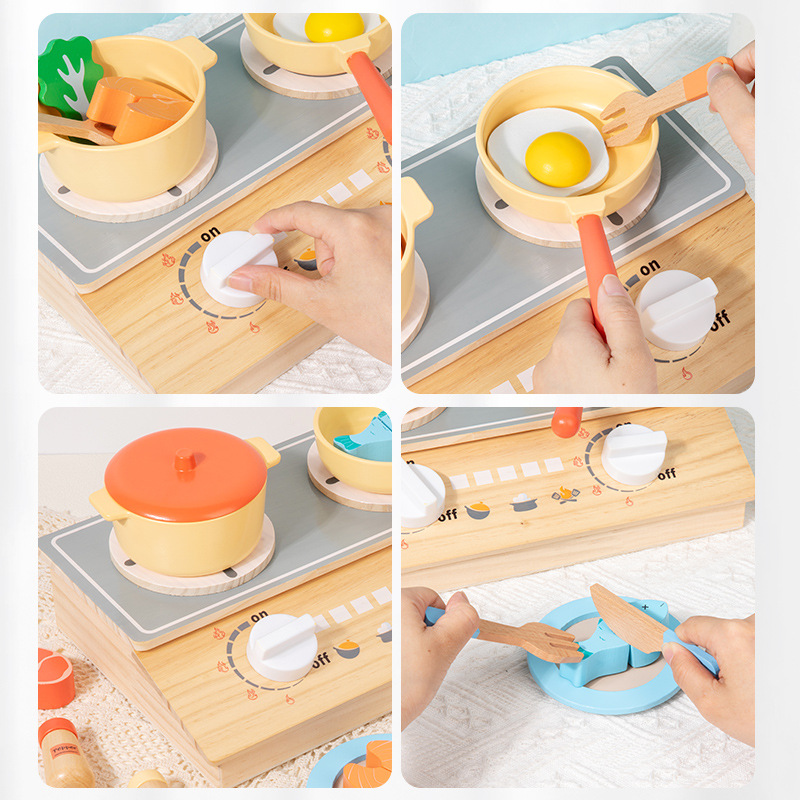 Set Dapur-dapuran Kayu Edukasi - Kitchen Gadgets Kids ulasan dan harga