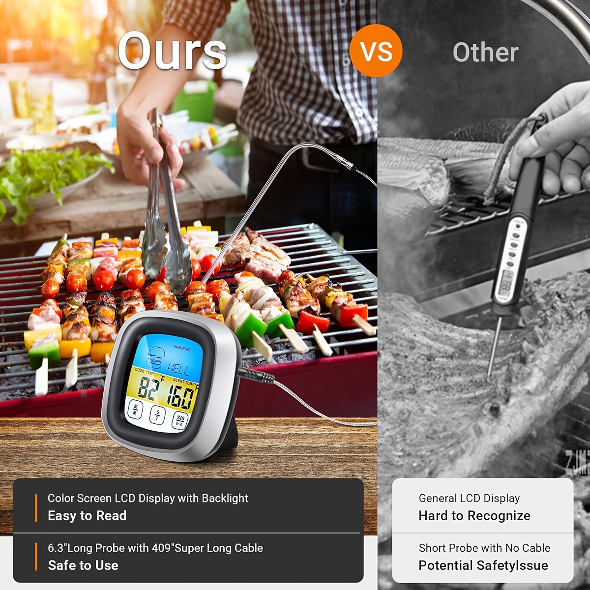 Termometer Daging Digital, Tim - Kitchen Timer Digital ulasan dan harga