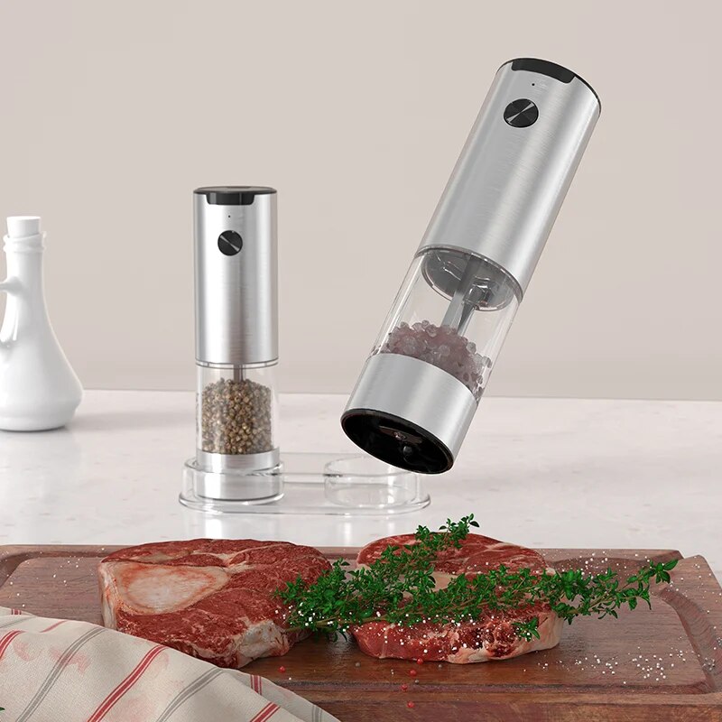 Penggiling lada dan garam otom - Kitchen Gadgets Smart ulasan dan harga