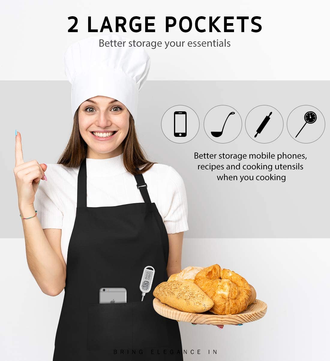 Celemek LOGO kustom 18 warna u - Kitchen Gadgets For Women ulasan dan harga