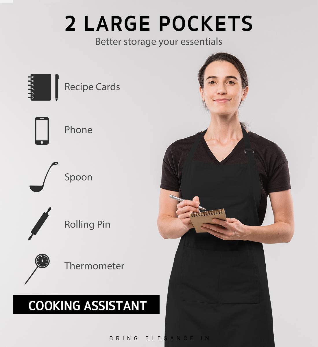 Celemek LOGO kustom 18 warna u - Kitchen Gadgets For Women ulasan dan harga