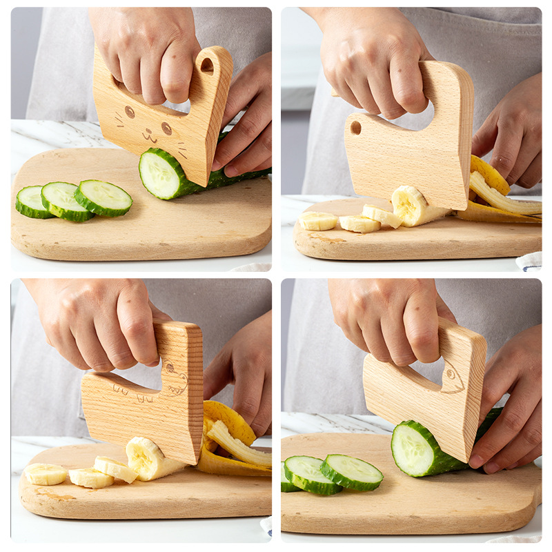 Pisau anak-anak kayu untuk mem - Kitchen Gadgets Kids ulasan dan harga
