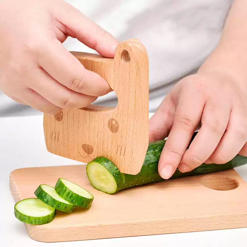 Pisau anak-anak kayu untuk mem - Kitchen Gadgets Kids ulasan dan harga