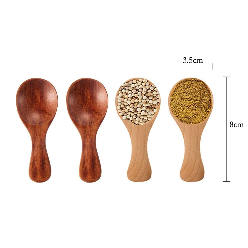 4 Buah Sendok Kayu Mini Sendok - Kitchen Gadgets Kids ulasan dan harga