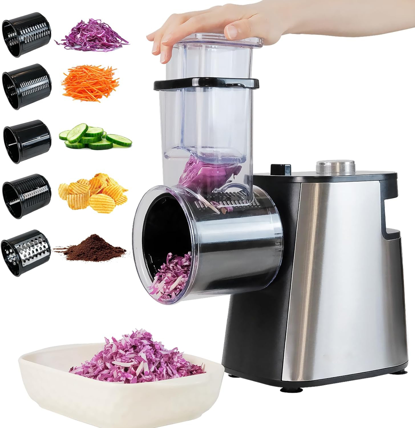 Pemotong Makanan Parutan Keju  - Kitchen Gadgets Electric ulasan dan harga