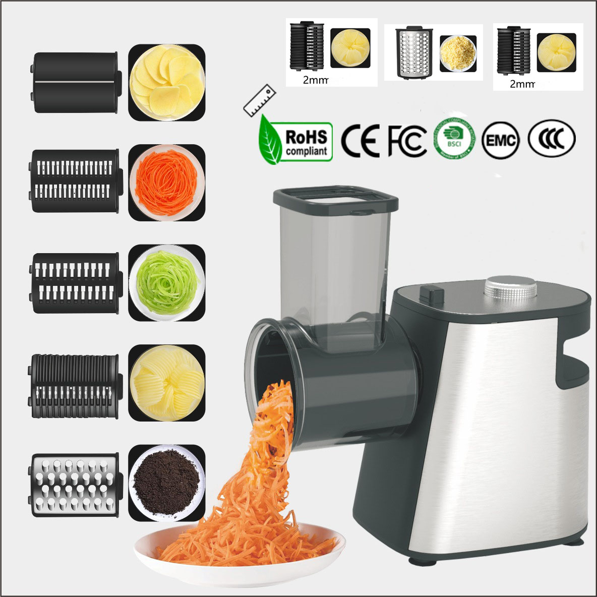 Pemotong Makanan Parutan Keju  - Kitchen Gadgets Electric ulasan dan harga
