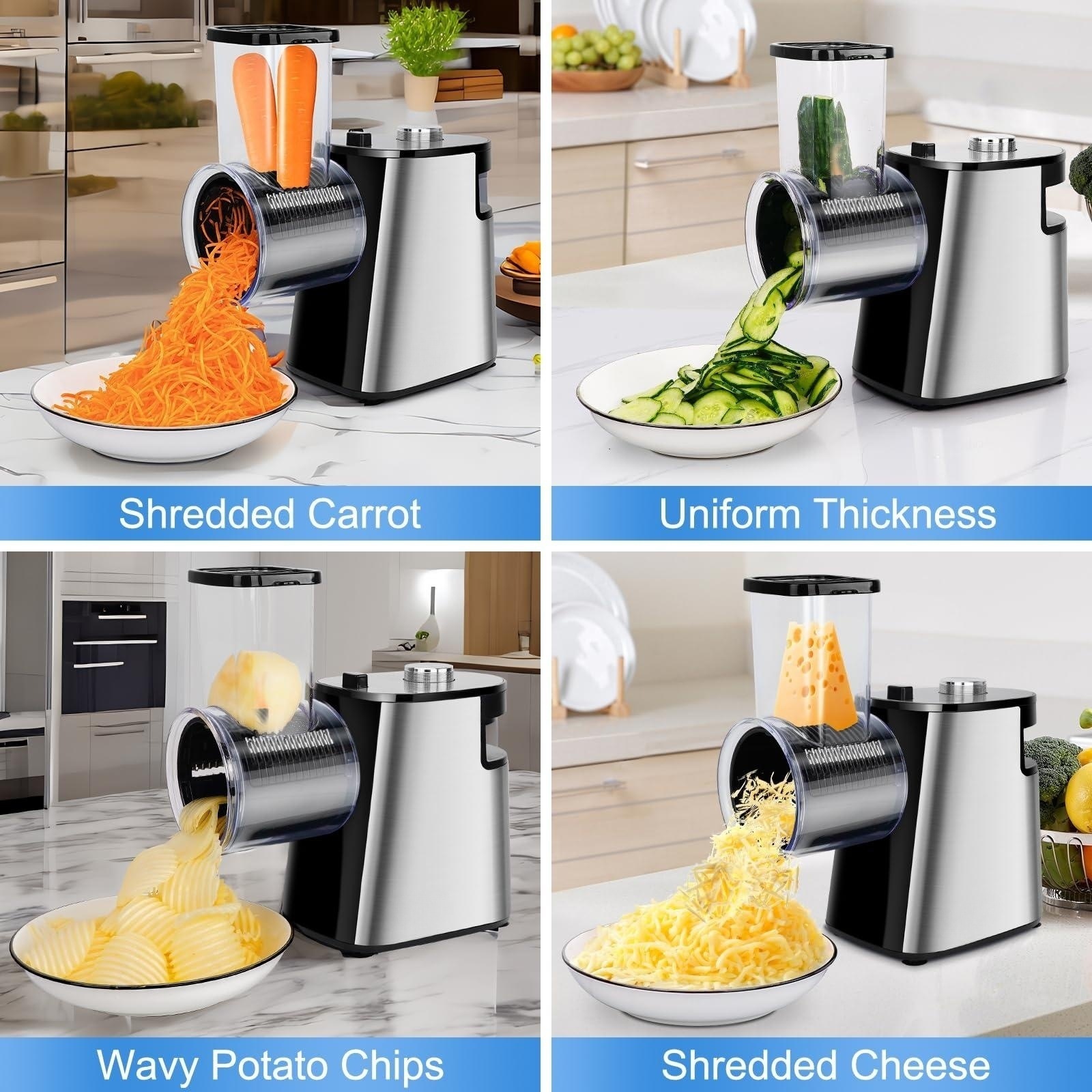 Pemotong Makanan Parutan Keju  - Kitchen Gadgets Electric ulasan dan harga