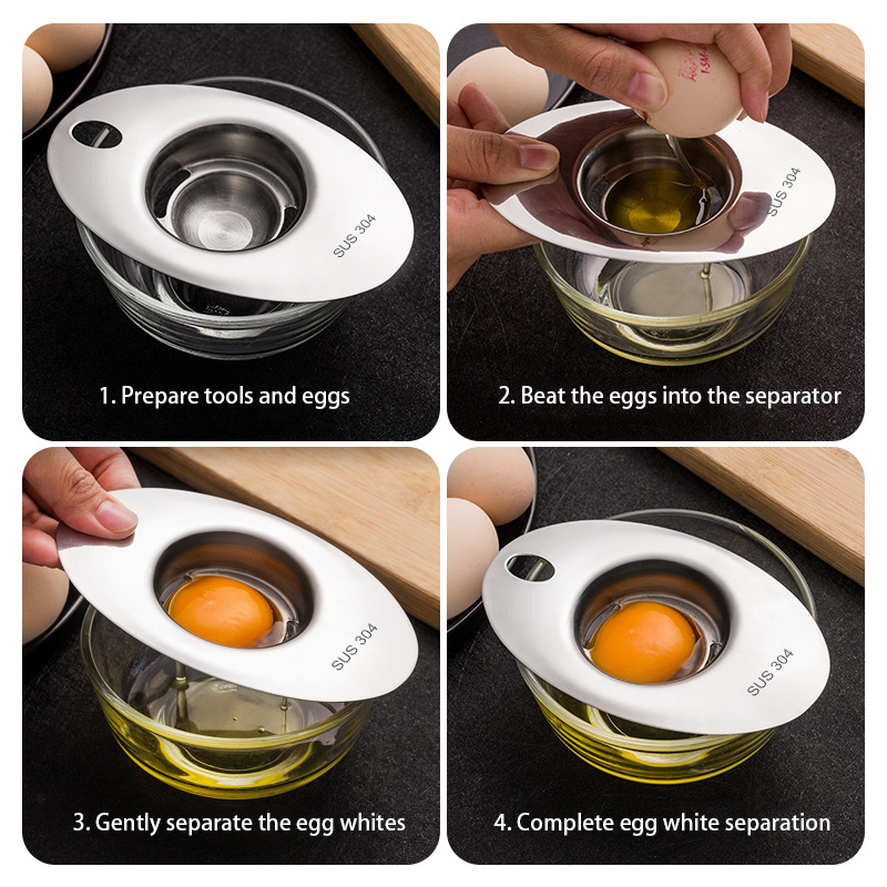 Alat Pemisah Telur Putih Baja  - Egg Separator Tool ulasan dan harga