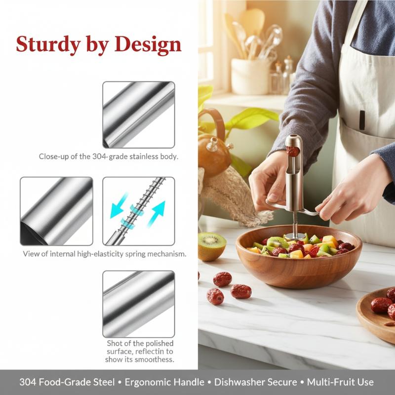 1 Buah Alat Penghilang Biji Ce - Cherry Pitter Tool ulasan dan harga