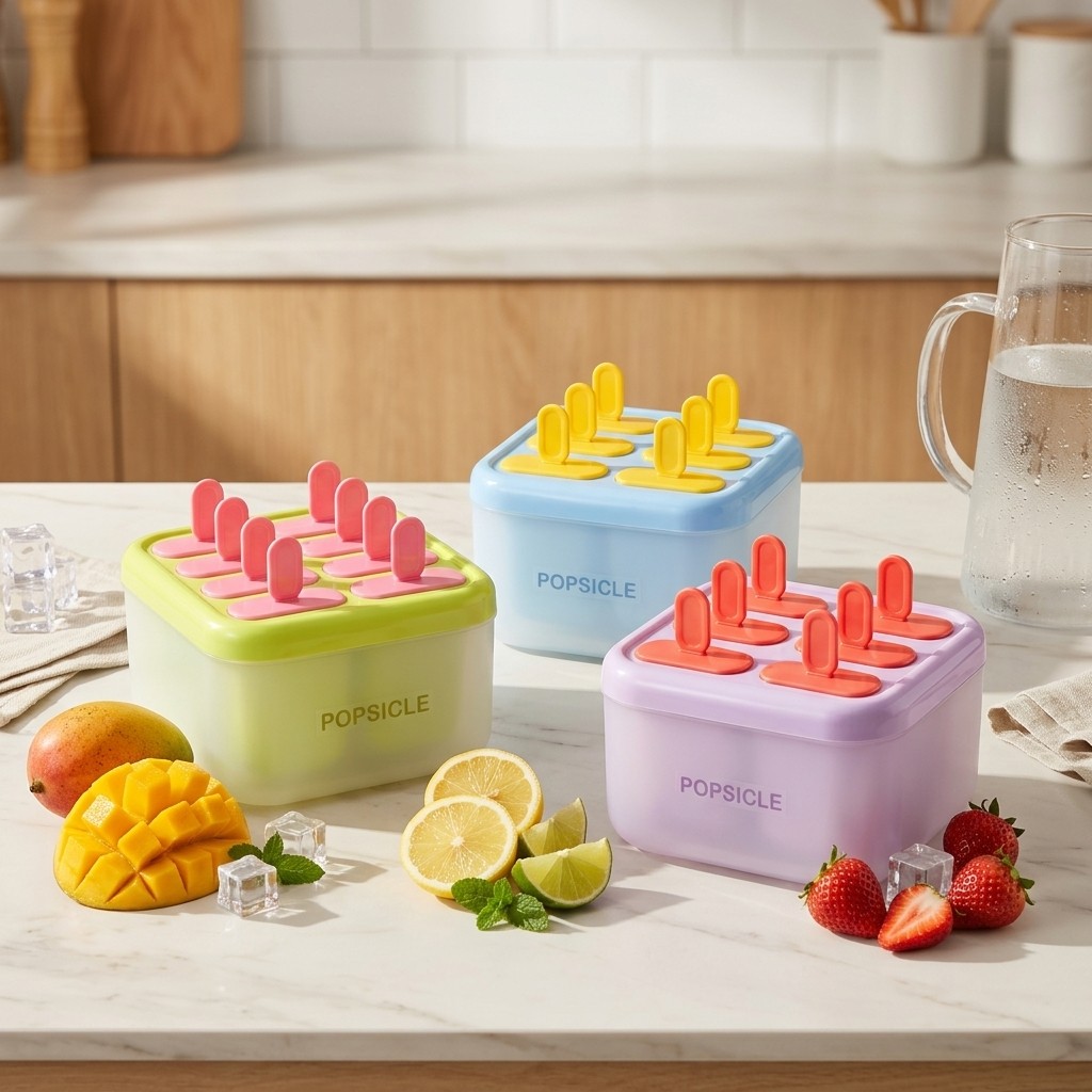 Cetakan Es Loli Plastik 8 Kota - Kitchen Gadgets Kids ulasan dan harga