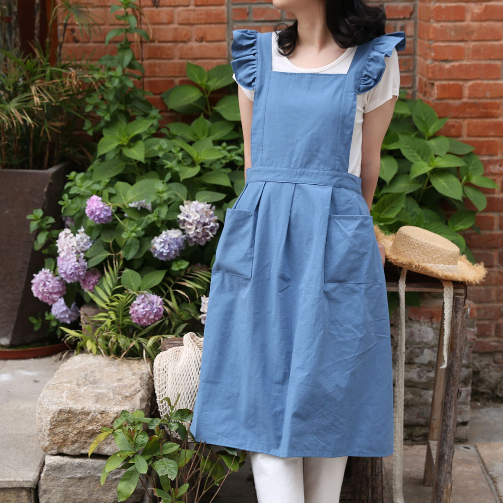 Celemek Dapur Retro Linen Katu - Kitchen Gadgets For Women ulasan dan harga