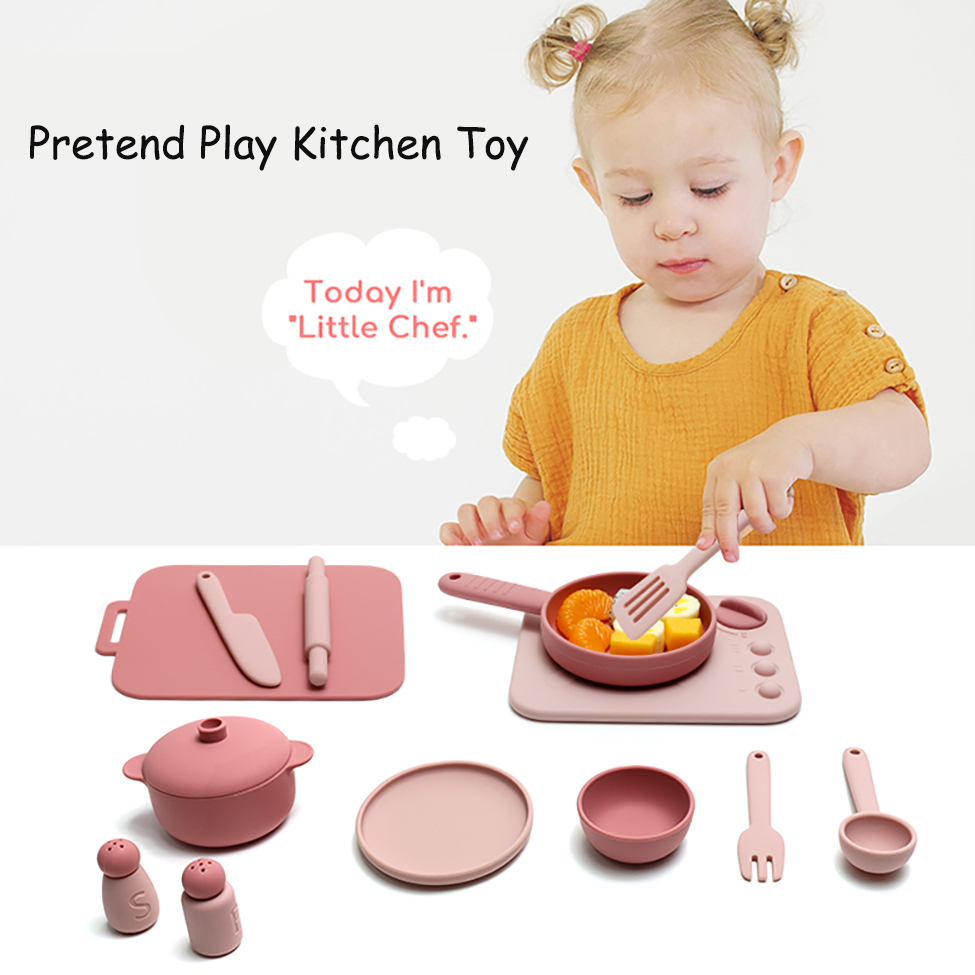 13 Pcs Set Mainan Silikon Pera - Kitchen Gadgets Kids ulasan dan harga